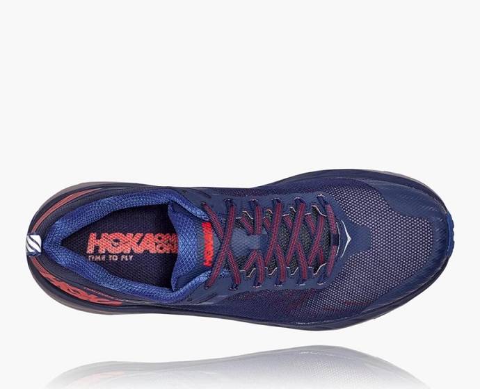 Tenis Para Trail Running Hoka Challenger ATR 5 Anchos Hombre Azules Oscuro | Mexico-9128065