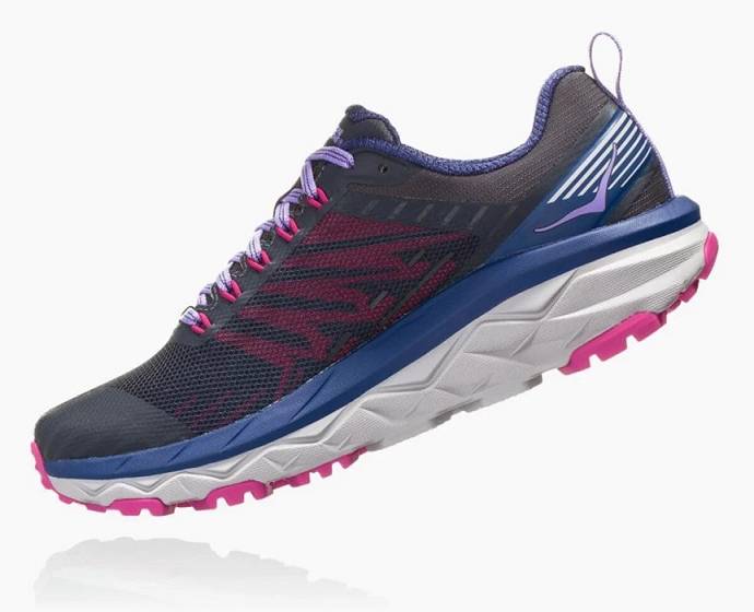 Tenis Para Trail Running Hoka Challenger ATR 5 Anchos Mujer Negros Morados | Mexico-9564102