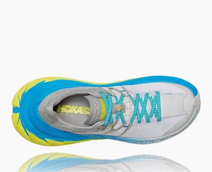 Tenis Para Trail Running Hoka Clifton 6 Anchos Hombre Blancos | Mexico-7625134