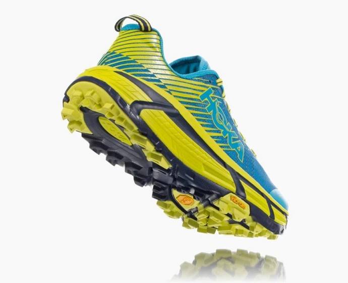 Tenis Para Trail Running Hoka EVO Mafate 2 Hombre Azules Amarillos | Mexico-0973846