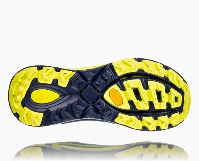 Tenis Para Trail Running Hoka EVO Mafate 2 Hombre Azules Amarillos | Mexico-0973846