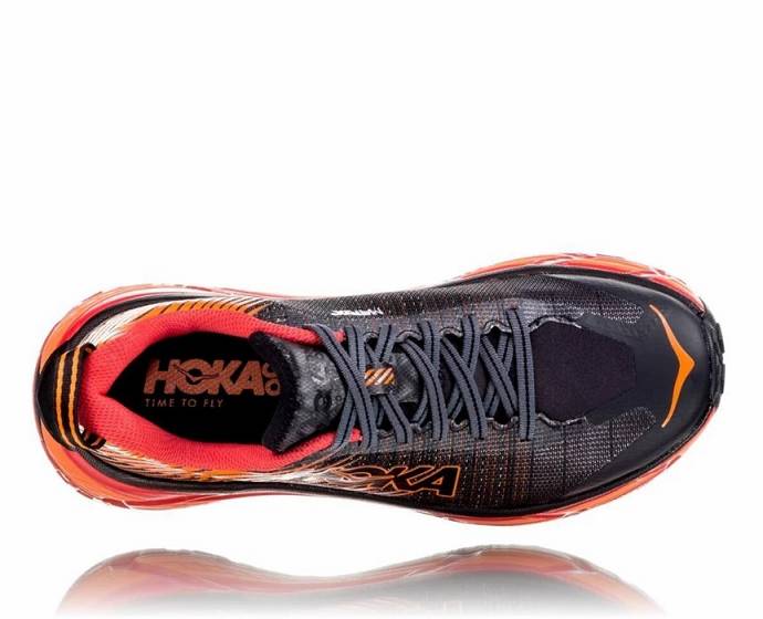 Tenis Para Trail Running Hoka EVO Mafate 2 Hombre Negros Rojos | Mexico-2183564