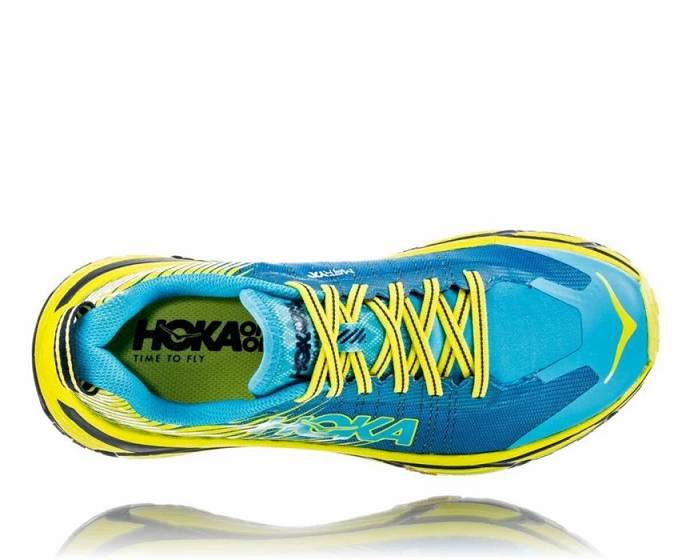 Tenis Para Trail Running Hoka EVO Mafate 2 Mujer Azules Amarillos | Mexico-8095372