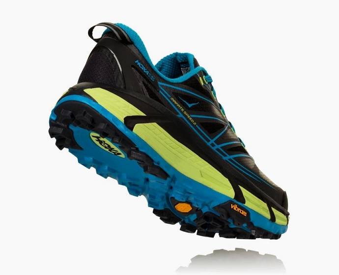 Tenis Para Trail Running Hoka Mafate Speed 2 Hombre Negros Azules | Mexico-3456980