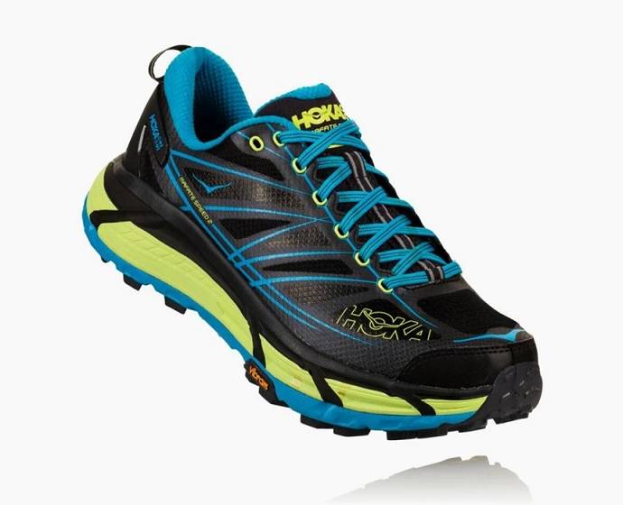 Tenis Para Trail Running Hoka Mafate Speed 2 Hombre Negros Azules | Mexico-3456980