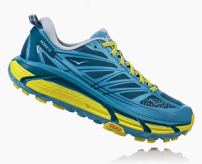 Tenis Para Trail Running Hoka Mafate Speed 2 Hombre Azules Verdes | Mexico-3890241