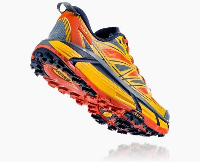 Tenis Para Trail Running Hoka Mafate Speed 2 Hombre Dorados Naranjas | Mexico-4263879