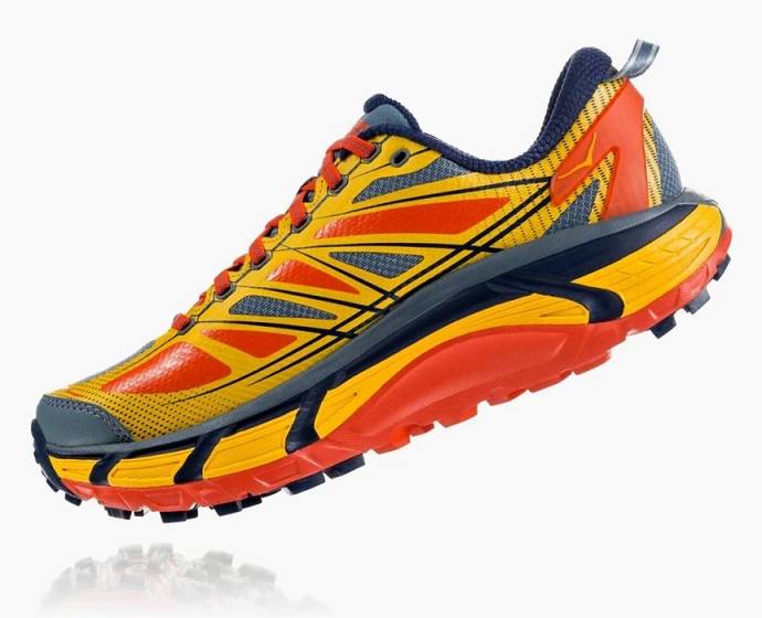 Tenis Para Trail Running Hoka Mafate Speed 2 Hombre Dorados Naranjas | Mexico-4263879