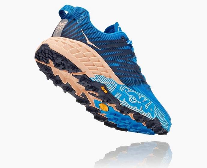 Tenis Para Trail Running Hoka Speedgoat 4 Anchos Mujer Azules | Mexico-0247635