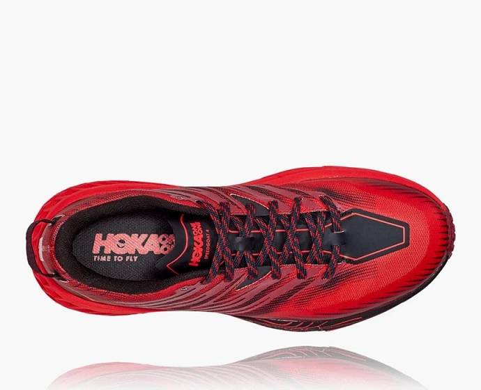 Tenis Para Trail Running Hoka Speedgoat 4 Anchos Hombre Rojos | Mexico-0329548