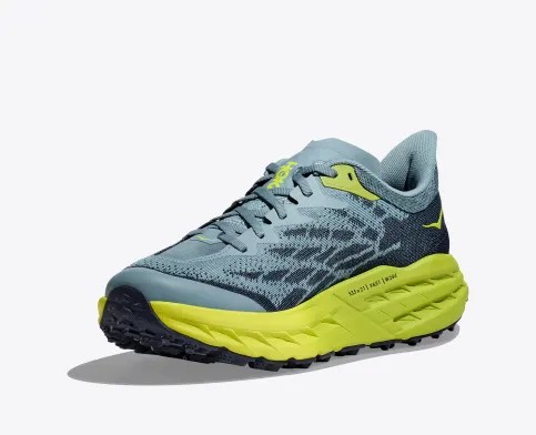 Tenis Para Trail Running Hoka Speedgoat 5 Hombre Azules Claro Verdes | Mexico-0617359