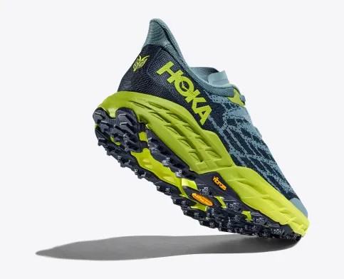 Tenis Para Trail Running Hoka Speedgoat 5 Hombre Azules Claro Verdes | Mexico-0617359