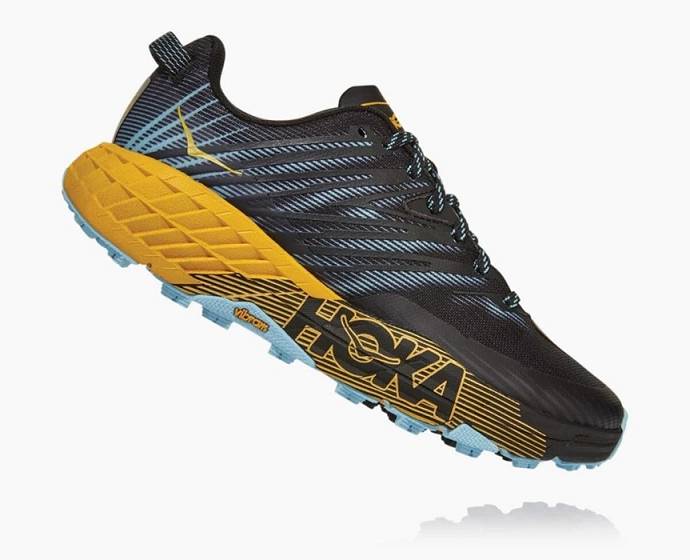 Tenis Para Trail Running Hoka Speedgoat 4 Anchos Mujer Negros | Mexico-0689753