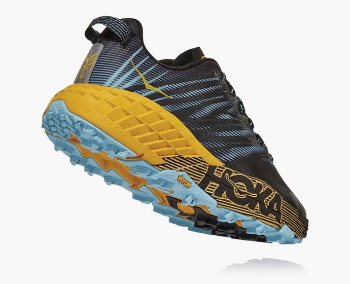 Tenis Para Trail Running Hoka Speedgoat 4 Anchos Mujer Negros | Mexico-0689753