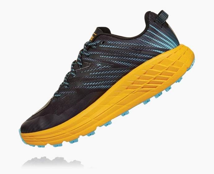 Tenis Para Trail Running Hoka Speedgoat 4 Anchos Mujer Negros | Mexico-0689753