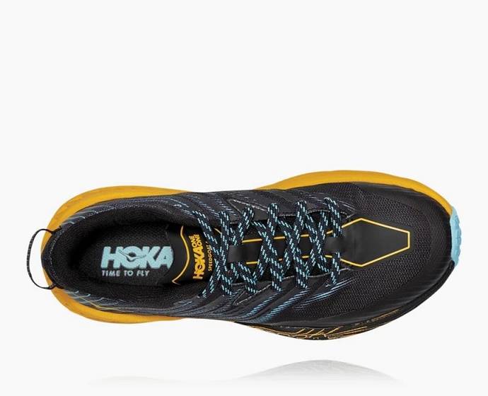 Tenis Para Trail Running Hoka Speedgoat 4 Anchos Mujer Negros | Mexico-0689753