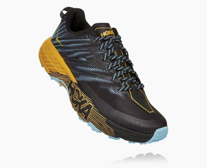 Tenis Para Trail Running Hoka Speedgoat 4 Anchos Mujer Negros | Mexico-0689753