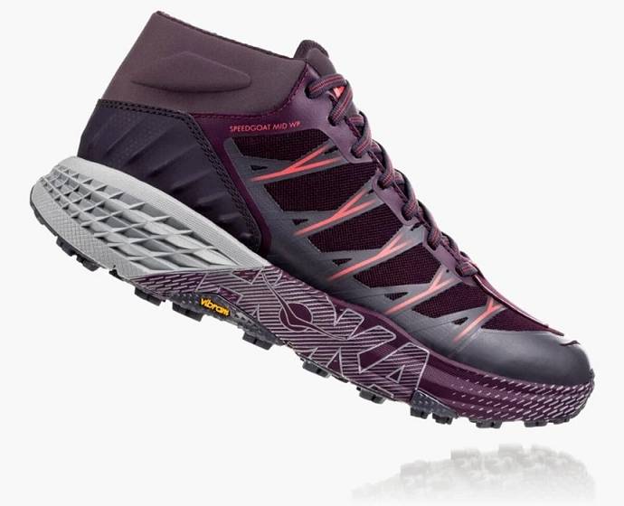 Tenis Para Trail Running Hoka Speedgoat Mid Impermeables Mujer Morados | Mexico-0982517