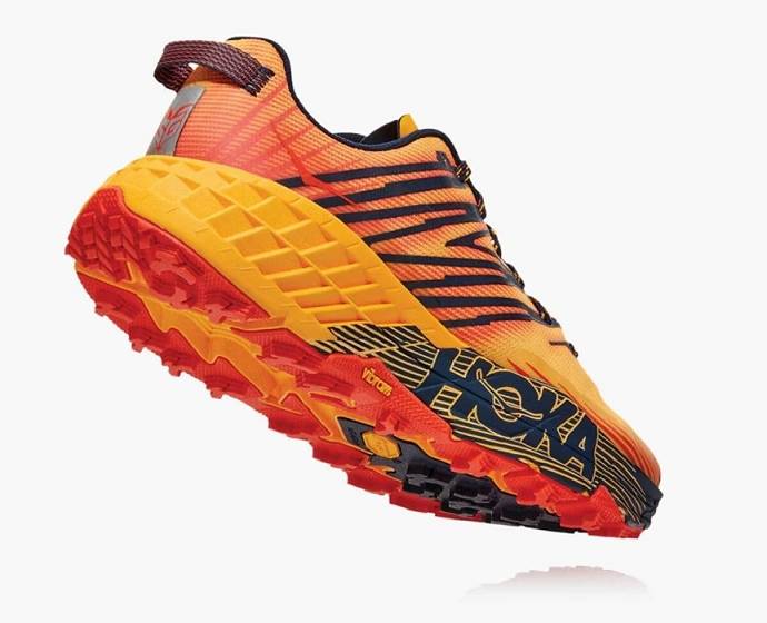 Tenis Para Trail Running Hoka Speedgoat 4 Anchos Hombre Dorados | Mexico-2031876