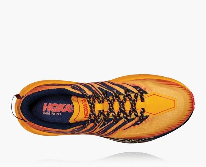 Tenis Para Trail Running Hoka Speedgoat 4 Anchos Hombre Dorados | Mexico-2031876