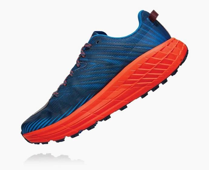 Tenis Para Trail Running Hoka Speedgoat 4 Anchos Hombre Azules | Mexico-2051634