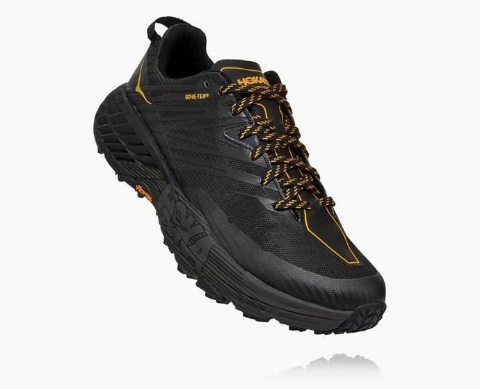 Tenis Para Trail Running Hoka Speedgoat 4 GORE-TEX Hombre Negros | Mexico-2580394