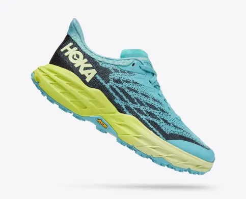 Tenis Para Trail Running Hoka Speedgoat 5 Mujer Azur Verdes | Mexico-2645897