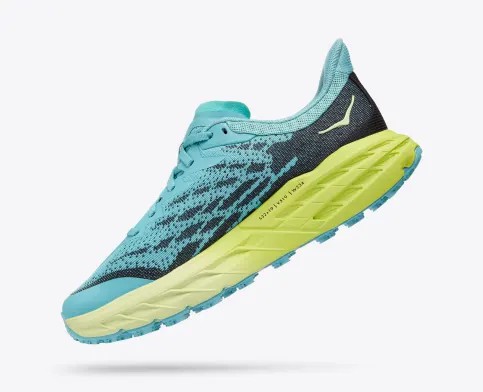 Tenis Para Trail Running Hoka Speedgoat 5 Mujer Azur Verdes | Mexico-2645897