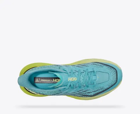 Tenis Para Trail Running Hoka Speedgoat 5 Mujer Azur Verdes | Mexico-2645897