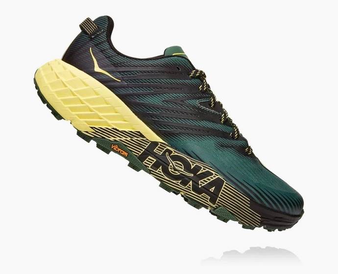 Tenis Para Trail Running Hoka Speedgoat 4 Hombre Verdes | Mexico-2748103