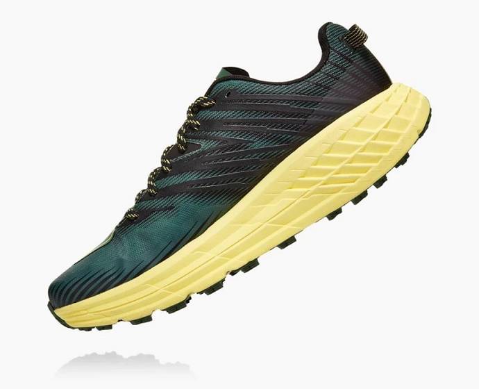 Tenis Para Trail Running Hoka Speedgoat 4 Hombre Verdes | Mexico-2748103