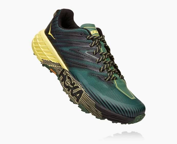 Tenis Para Trail Running Hoka Speedgoat 4 Hombre Verdes | Mexico-2748103