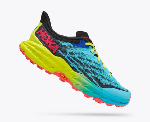 Tenis Para Trail Running Hoka Speedgoat 5 Mujer Azules Claro Negros | Mexico-2935641