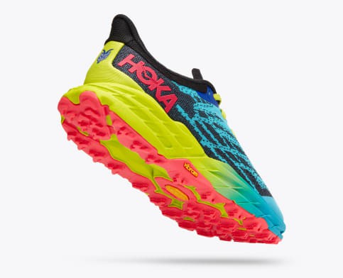 Tenis Para Trail Running Hoka Speedgoat 5 Mujer Azules Claro Negros | Mexico-2935641