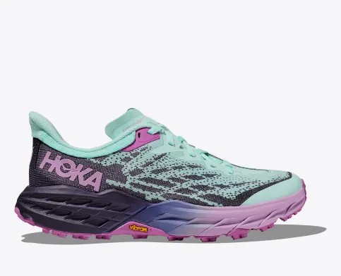 Tenis Para Trail Running Hoka Speedgoat 5 Mujer Turquesa Negros | Mexico-2938051