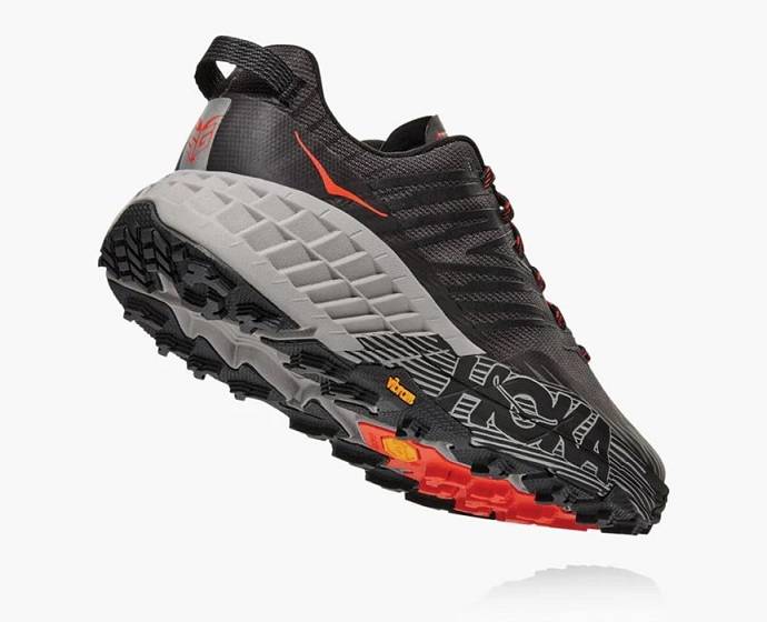 Tenis Para Trail Running Hoka Speedgoat 4 Anchos Hombre Negros | Mexico-3084291