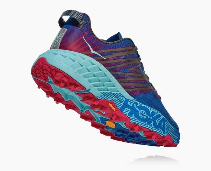 Tenis Para Trail Running Hoka Speedgoat 4 Mujer Azul Marino | Mexico-3140269