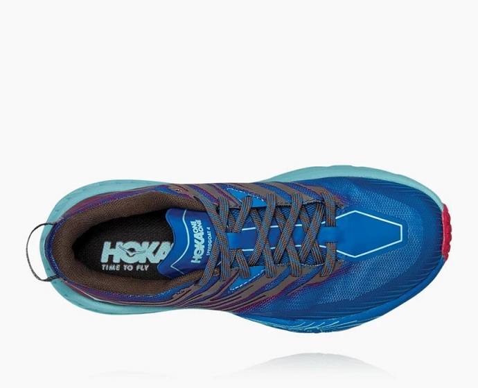 Tenis Para Trail Running Hoka Speedgoat 4 Mujer Azul Marino | Mexico-3140269