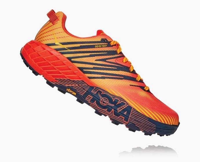 Tenis Para Trail Running Hoka Speedgoat 4 GORE-TEX Hombre Naranjas | Mexico-3815206