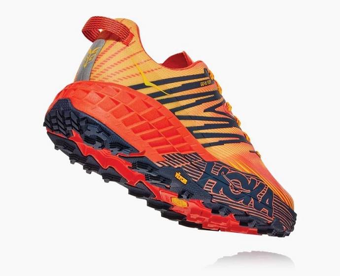 Tenis Para Trail Running Hoka Speedgoat 4 GORE-TEX Hombre Naranjas | Mexico-3815206