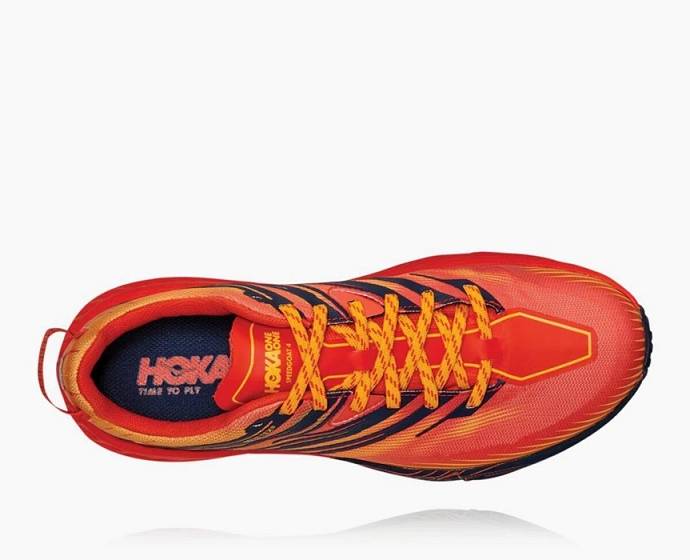 Tenis Para Trail Running Hoka Speedgoat 4 GORE-TEX Hombre Naranjas | Mexico-3815206