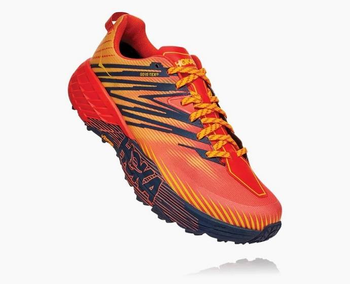 Tenis Para Trail Running Hoka Speedgoat 4 GORE-TEX Hombre Naranjas | Mexico-3815206