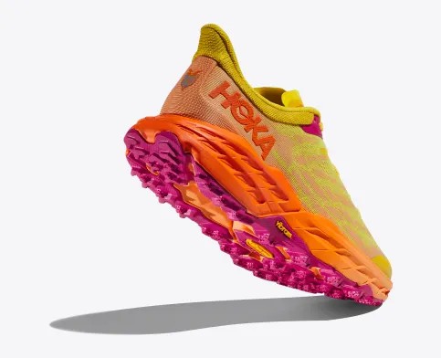 Tenis Para Trail Running Hoka Speedgoat 5 Mujer Amarillos Oscuro Naranjas | Mexico-4025619