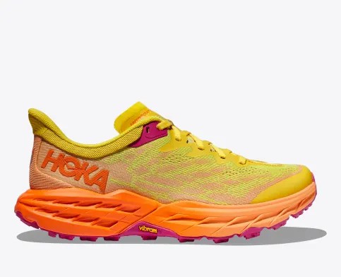 Tenis Para Trail Running Hoka Speedgoat 5 Mujer Amarillos Oscuro Naranjas | Mexico-4025619