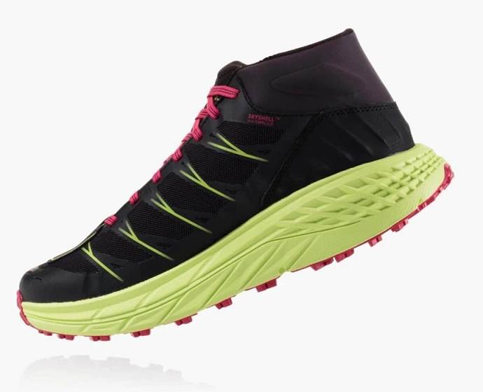 Tenis Para Trail Running Hoka Speedgoat Mid Impermeables Mujer Negros | Mexico-4075912