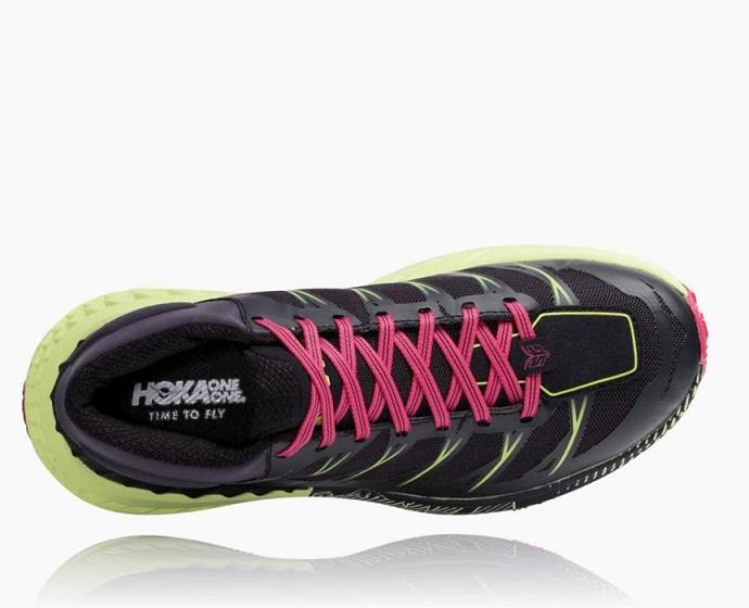 Tenis Para Trail Running Hoka Speedgoat Mid Impermeables Mujer Negros | Mexico-4075912