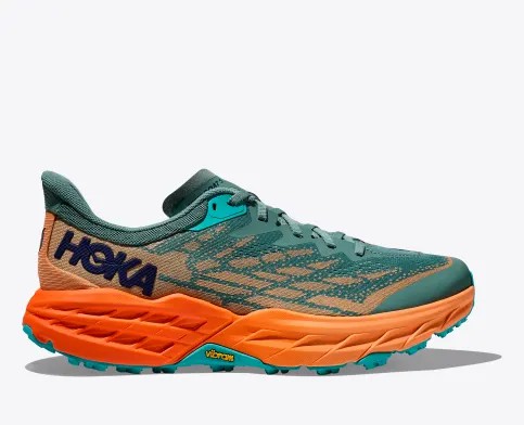 Tenis Para Trail Running Hoka Speedgoat 5 Hombre Verdes Claro Naranjas | Mexico-5230614