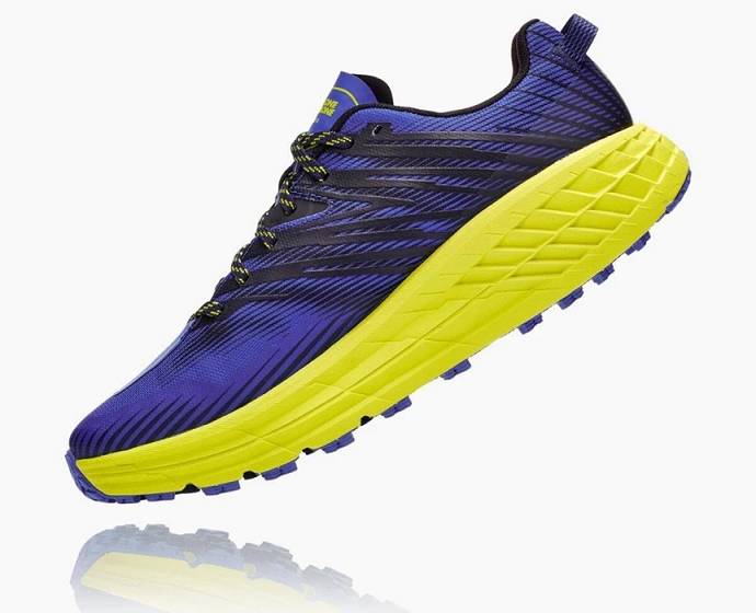 Tenis Para Trail Running Hoka Speedgoat 4 Hombre Morados | Mexico-5423890