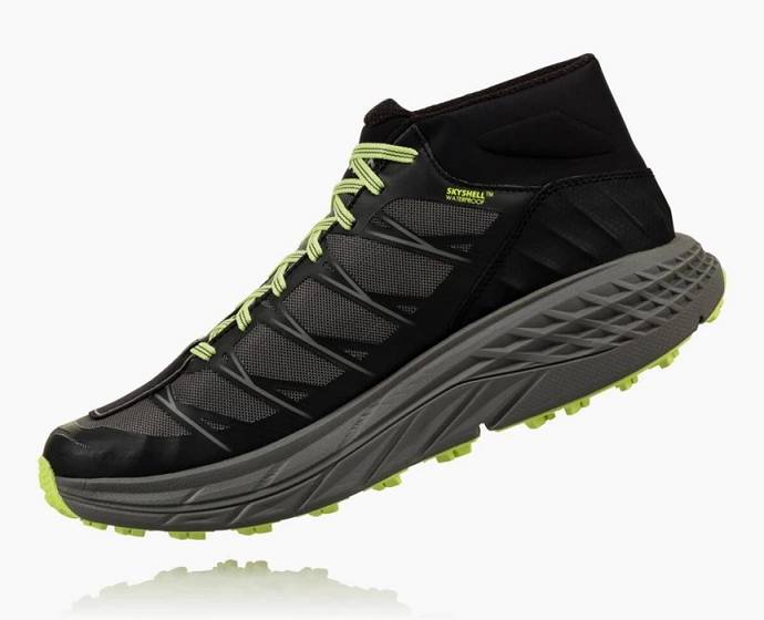 Tenis Para Trail Running Hoka Speedgoat Mid Impermeables Hombre Negros | Mexico-5648123