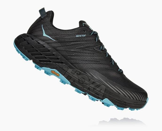 Tenis Para Trail Running Hoka Speedgoat 4 GORE-TEX Mujer Negros | Mexico-5902368